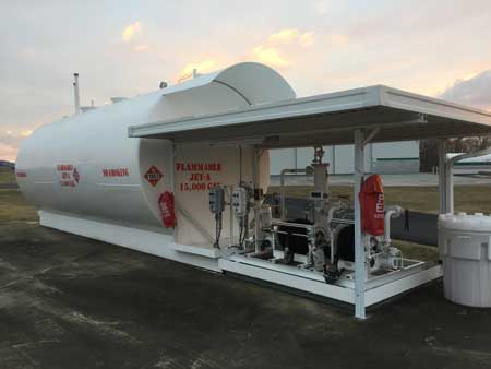 15,000 Double Walled Steel Jet A Tank On Skids