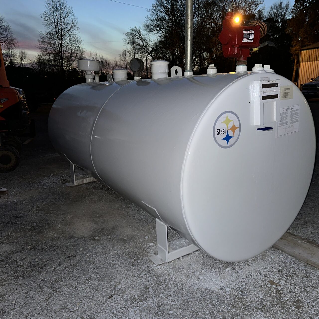 SOLD - Used 1,000 Gallon Fireguard UL-2085 Above-Ground Fuel Storage Tank