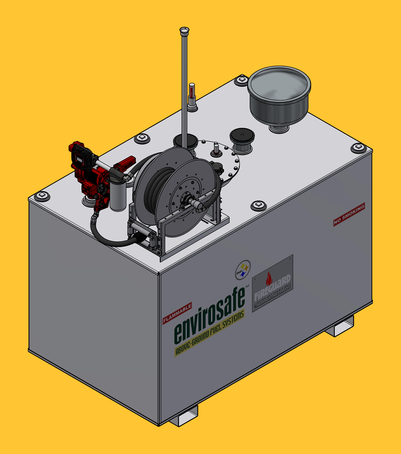 2,000 Gallon | Fuel Storage Tank | UL2085 - Fireguard | Portable Turn ...