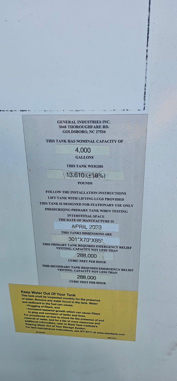 4,000 Gallon Fuel Storage Tank - Turn-key - Image 2