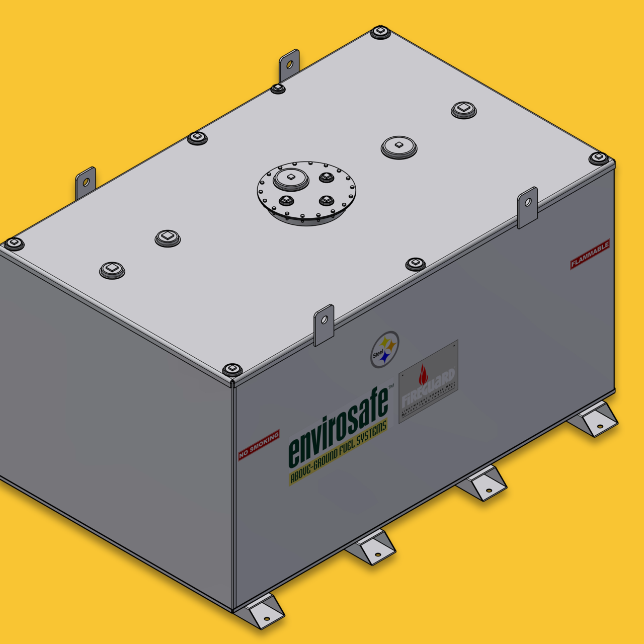 E2000 Tank 2,000 Gallon Fuel Tank — Turn-Key E-Cube System | Envirosafe