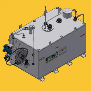2000 gallon AvGas fuel tank turn-key